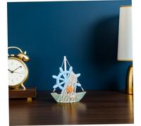 BESTYASH 3 Pièces Décoration Bateau Style Méditerranéen Vintage avec Anneau de et Étoile de Mer Ornements Nautiques pour Décor Maison Bord de Mer