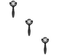 BESTYASH 3 Pièces massage du visage rouleau pour les yeux balle cuir chevelu Ride levage le muscle peau outil de grattage facial guasha masseur facial Seulement Black