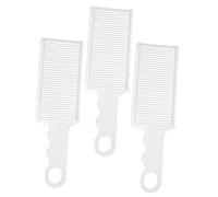 BESTYASH 3 Pièces peigne incurvé dégrossi poil style accessoire de coiffure abdos blanche