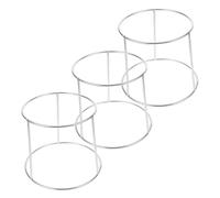 BESTYASH 3 pièces Support Plateau Fruits de Mer Acier Inoxydable Double Couche pour Buffet et Service Présentoir Polyvalent pour Plateaux de Fruits de Mer et Cuisson Design Pratique et