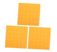 BESTYASH 3 Pièces Tuiles PVC Antidérapantes pour Voies Aveugles Briques Tactiles pour Trottoirs et Chemins Résistantes et Faciles à Installer