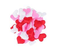 BESTYASH 300 pièces Confettis Coeurs Éponge pour Mariage Pétales Artificiels Forme de Coeur Rose Rouge Blanc Décoration Table Centre Mariage Fausse Fleurs pour Cérémonie et Fête