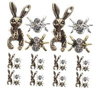 BESTYASH 30pièces Charms De Nail Art Forme De Spider Et Accessoires Pour Décorations Et Gothique Convient Pour Manucure Maison Ou Salon