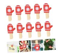 BESTYASH 30pièces Pinces à Photos Bois pour Noël avec Attache Jetons pour Notes