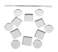 BESTYASH 31pièces Pans Métalliques Pour Maquillage Et Carrés Avec Spatule De Pour Palette De Fards à Paupières Blush