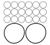 BESTYASH 35 Pièces Bracelet Fin en Silicone Noir 2, 5mm Style Rétro 90s