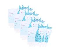 BESTYASH 36 Pièces Boîtes à Popcorn Sirène Bleu Conteneurs Snack Résistants pour Fête Anniversaire Garçon Fille Fournitures de Fête Créatives et Colorées