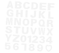 BESTYASH 37 pièces Pochoirs Gâteaux Chiffres Lettres DIY Moules Pâtisserie Blancs pour Décoration Cake Stencils