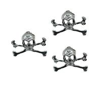 BESTYASH 3pièces Broches De Squelette Halloween De Pins Fantaisie Pour Costume De Pirate Et Décoration De Fête