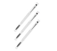 BESTYASH 3pièces Brosse à Maquillage Portable à Double Extrémité Pour Sourcils Et Pinceaux De Pour Ombres à Paupières Et Sculptage Sourcils Avec Poils Souples