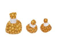 BESTYASH 3pièces Chinese Herbal Massage Balls Wormwood Natural Warming Health Bags for Full Body Stress Relief and Fatigue Recovery