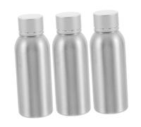 BESTYASH 3pièces Flacons Aluminium Vides De Voyage à Vis Contenants Rechargeables Pour Démaquillants Lotions Et Cosmétiques