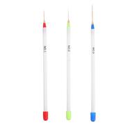 BESTYASH 3pièces Stylo Ongles Tirette Blanc Outil Et Réutilisable Pour Nail Art Fin Dessin Peinture Adapté Femmes Et Filles Maniement Facile Pour Motifs Précis