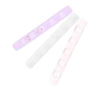 BESTYASH 3pièces Transparent Acrylic Desktop Pen Rack Candy Color Nail Brush Holder Portable Pen Organizer for Nail Art