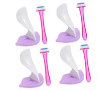 BESTYASH 4 Ensembles Rasoir privé moule pochoir de style rasoir femme pour outil de coupe du outil de pochoir de rasoir pochoir de coupe féminin les femmes femelle Gel de silice