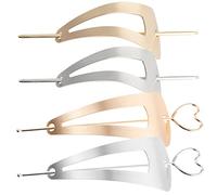 BESTYASH 4 Pièces Accessoires de cheveux en métal d'amour scène accessoires de cheveux pour femmes cheveux de mariage coiffes épingles à cheveux pour chignons alliage
