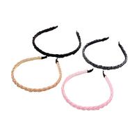 BESTYASH 4 Pièces Bandeaux à Perles de Têtes Colorés et Délicats Accessoires Capillaires Noir pour et Occasions Spéciales