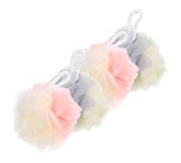 BESTYASH 4 Pièces Boule De Douche Exfoliante Luffa Pour Bain Et Douche Lot De Éponges De Bain Éponge Nettoyante Pour Peau