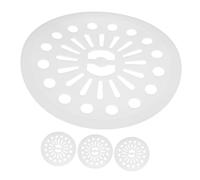 BESTYASH 4 pièces Couvercle de Presse pour Machine à Laver Accessoire Tambour Essorage Tampon de Compression Renforcé pour Vêtements Blanc Compatible Machine Automatique