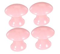 BESTYASH 4 Pièces Face Massager Resin Mushroom Shape Gua Sha Board Facial Beauty Tool For Eye Puffiness Relief And Skin Relaxation Portable Manual Massage Stones