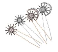 BESTYASH 4 Pièces Fourche à Cheveux Épingles à Cheveux Étoiles Pinces à Cheveux De Mariée Mariage Décor Accessoires Épingle à Cheveux Épingles De Cheveux De La Mariée Alliage