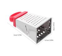 BESTYASH 4 pièces Mini Râpe à Fromage Acier Inoxydable Faces Ustensile de Cuisine Multifonction pour Gingembre Légumes et Fromage Portable et Facile à Nettoyer Lot