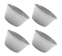 BESTYASH 4 pièces Moule à Pudding Multi-fonctions Acier Haute Teneur Lot de Moules Portables pour Petits Gâteaux Muffins et Desserts Maison