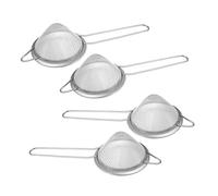 BESTYASH 4 pièces Passoire Inox Fine Maille Acier Inoxydable pour Cocktail Cuisine et Filtration Huile Tamis Conique Ergonomique Maison et Bar