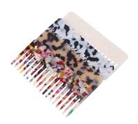 BESTYASH 4 Pièces Peigne antistatique style peigne démêlant peigne à dents larges grand peigne large noir peignes de coiffeur professionnels peignes à dents larges pour femmes Acrylique