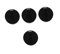 BESTYASH 4 Pièces pinceau pour le visage en silicone nettoyage soin du visage épurateur de en silicone brosse de lavage du Brosse faciale Gel de silice Noir