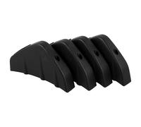 BESTYASH 4 pièces Spoiler Arrière PP pour Pare-chocs Voiture Diffuseur de Coffre Résistant Kit Noir pour Amélioration Esthétique Extérieur