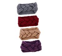 BESTYASH 4pièces Bandeau Réchauffeur Oreilles Élastique Avec Boutons Cache-oreilles Tricotés Pour Femme Pour Hiver Sport Confort Optimal Et Pratique à Transporter