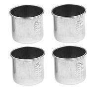 BESTYASH 4pièces Gobelet à Médicaments Acier Inoxydable Gobelet à Pilules Doseur Pratique Multifonction Réserve De Pilules Pour Usage Ménager