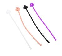 BESTYASH 4pièces Lanières Silicone Pour Brosse à Corde Antidérapante Et Anti-perte Pour Brosse De Accessoire Pratique Et Élastique Pour Lavage Cheveux Facile Et Sûr