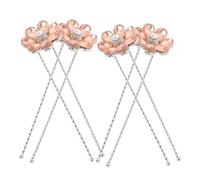 BESTYASH 4pièces Pins à Cheveux De Mariée Avec Strass Et Fleurs Accessoires De Coiffure Pour Femmes Lot