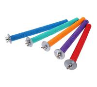 BESTYASH 5 Bâtonnets de Broyage Colorés pour Perroquets et Canaris en Matériaux Synthétiques Système de Disque Intégré pour Cage d'oiseaux Couleur Aléatoire