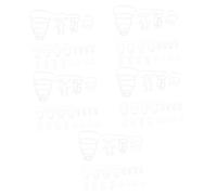 BESTYASH 5 Ensemble De Bouteilles Portable Amovible Avec Manchon De Bouteille Cages Filets À Bouteilles Porte-bidon Plastique Blanche 20 Pièces * 5