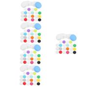 BESTYASH 5 Ensembles Étui À Lentilles De Case D'objectif De Voyage Petit Porte-lentille De Poche Contacts Adorable Organisateur De Lentilles Œil Cas Clair Plastique 12 Pièces * 5