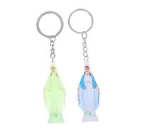 BESTYASH 5 Ensembles Porte-clés Notre-dame Charmes Porte-clés Rempli De Liquide Porte-clés Axolotl De Fête De La Vierge Marie Accessoires Porte-clés Acier Inoxydable 2 Pièces * 5