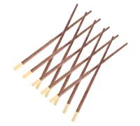 BESTYASH 5 paires Baguettes de Cuisine Longues de Aile de Poulet avec Tête Résistantes Chaleur pour Friture Barbecue et Fondue Réutilisables pour Wok et Hot Pot