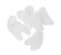 BESTYASH 5 Paires de Sourcils Blancs Autocollants Père Noël Kit de Costume Cosplay de Noël Fausses Barbes Adhésives Accessoires de Maquillage Vieillissant pour Fête Déguisée