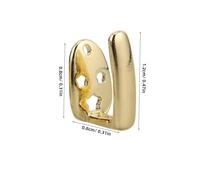 BESTYASH 5 pièces Bijoux Dentaires Dorés Hip Hop Grills Légers et Confortables pour Hommes et Femmes Accessoires de Costume Punk à Installation Rapide