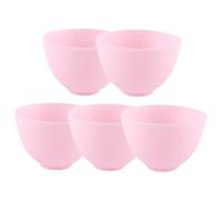 BESTYASH 5 Pièces bol de masque bols pour le visage récipient de mélange de masque fournitures de spa fournitures de fabrication de masques Masque facial Bol à mélanger Gel de silice rose