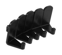 BESTYASH 5 pièces Crochets Muraux Noirs pour Panneaux Perforés Crochets pour Organisation de Cuisine et Bureau Installation Rapide et Design Élégant