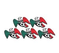 BESTYASH 5 Pièces Épingle à Souvenir Football Coupe du Monde 2026 en Alliage de Zinc, Design Exclusif Événement, Collectible et Polyvalente pour Fêtes et Décoration de Paquet à Dos