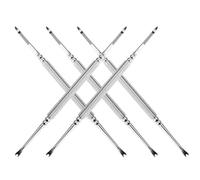 BESTYASH 5 pièces Outils de Manucure Acier Inoxydable Poussoir à Cuticules et Fourches à Peau Morte pour Manucure et Pédicure Design Nettoyage Pratique des Ongles