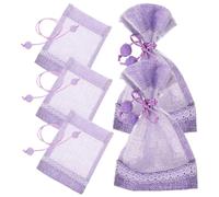 BESTYASH 5 pièces Sachets Vides Lavande Coton et Maille Transparente Sacs Parfumés DIY pour Armoire Décoration Maison Protection Insectes Multi-usages