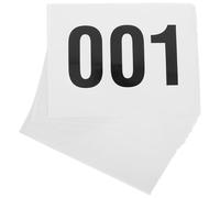 BESTYASH 50 dossards de Course Autocollants, numérotés de 1 à 50, 19 x 14,5 cm, à Coller Facilement, pour Marathons et événements Sportifs
