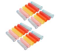 BESTYASH 50 Pièces Couvercle de Crayon Coloré en Plastique Transparent, Protection pour Crayon, Fournitures de Papeterie pour Garçons et Filles Couleur Aléatoire