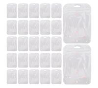 BESTYASH 50 Pièces Sachets Auto-adhésifs Transparants avec Motif Cœur Holographique Sacs Zip Réutilisables pour Emballage Bijoux Friandises Échantillons Pochettes Resealable pour Petites